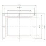 Mitsubishi Mounting Frame E1032 - GS2107 GOT2000;Mounting Frame E1032 - GS2107