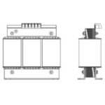 Mitsubishi FR-BAL-B3-160K Input reactor 3ph, 400V, In= 325A, Pn=160kW, L1=0,068mH