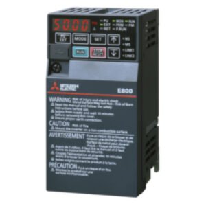 Mitsubishi FR-E820S-0008SCEPB-60 Inverter; Pn:0,1kW; 1x200-240V; In max: 0,8A; (0,1kW;0,8A); PROFINET;SIL3; IP20