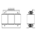Mitsubishi FR-BAL-B3-132K Input reactor 3ph, 400V, In= 260A, Pn=132kW, L1=0,088mH