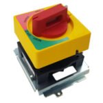 Mitsubishi V-2SVE V-handle. For 3 and 4-pole Breaker NF/DSN 125AF, 160AF, 250AF. Handle red/yellow