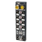 Mitsubishi NZ2GF12A42-16DT PLC CC-Link IE Field I/O module;16ch input-output/Plus common/sink IP67